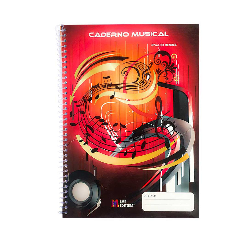 Caderno de Musica Capa Mole Rilvaldo Mendes Editora EME 80F