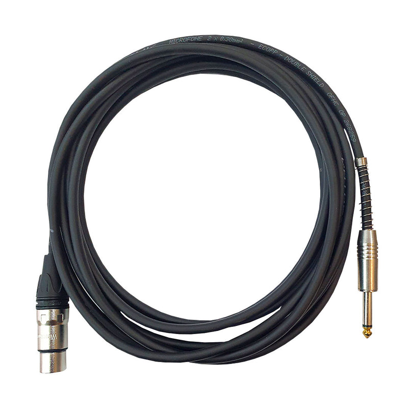 Cabo XLR(F) WIRE X P10(M) MXT Double Shield 5 Metros