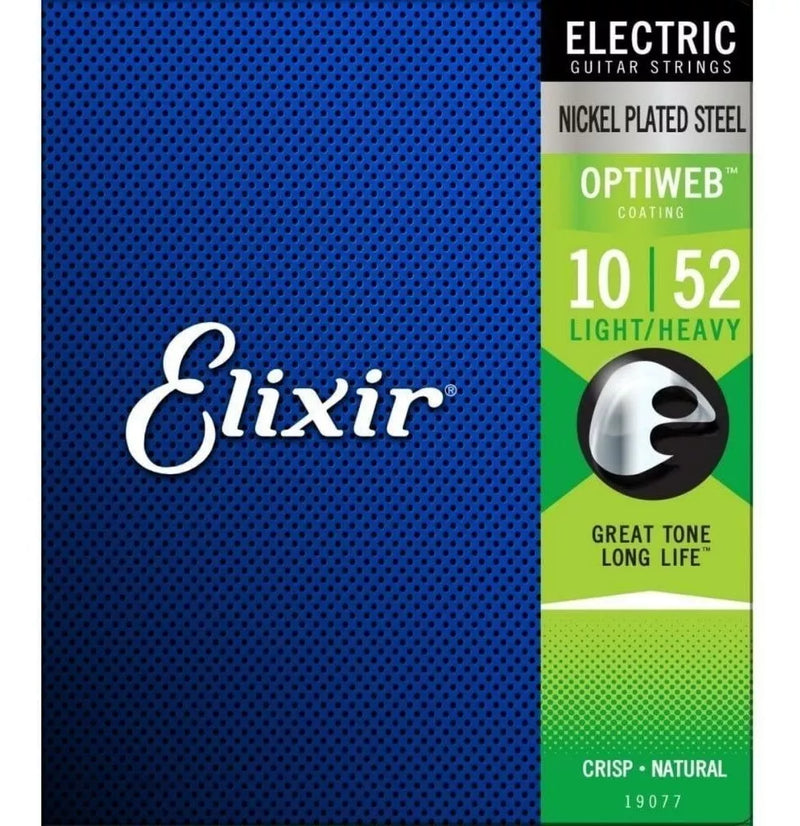 Encordoamento 010 Light Heavy Guitarra Optiweb 19077 Elixir