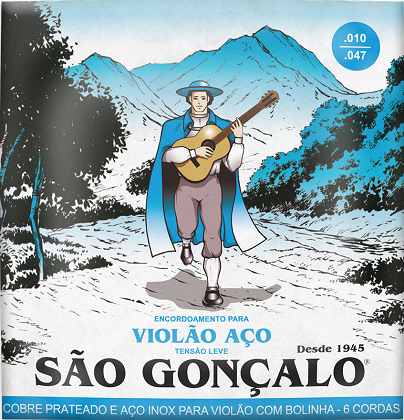 Encordoamento São Gonçalo Violão Aco 010 Com Bolinha