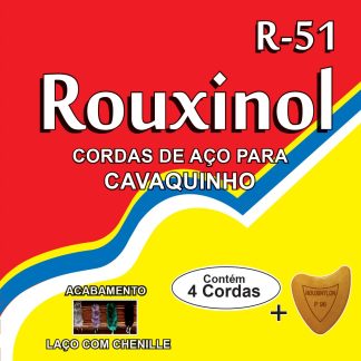 Encordoamento de Cavaco Rouxinol R51 Chenille + Palheta