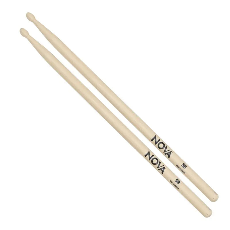 Baqueta Nova 5B Hickory Ponta de Madeira N5b Vic Firth