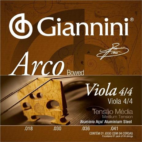 Encordoamento Viola de Arco Giannini GEAVOA - Tensão Média