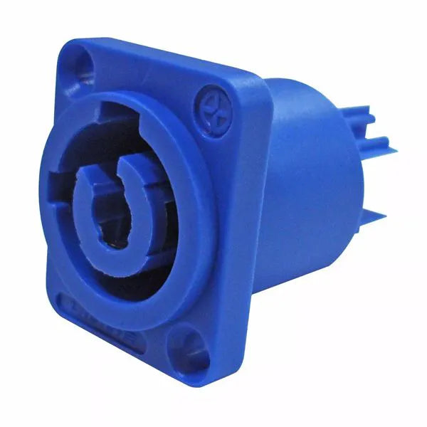 Conector Plug Powercon Femea Linha Azul