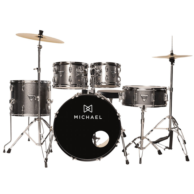 Bateria Michael Trinity Cinza Escuro Dmt220 Bumbo 20